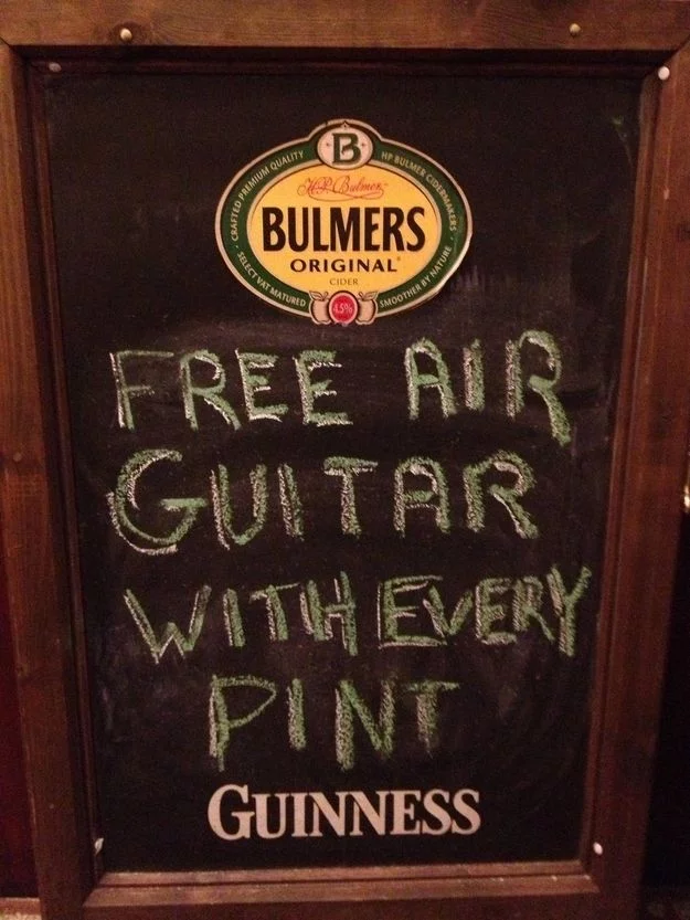 Free air guitar with every pint