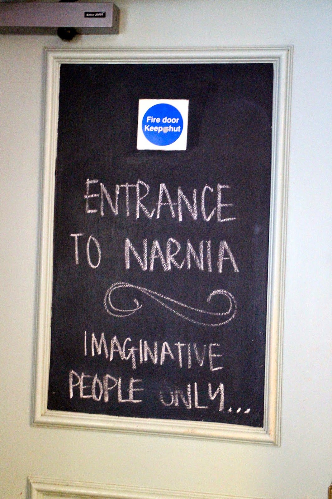 Entrance to Narnia. Imaginative people only.