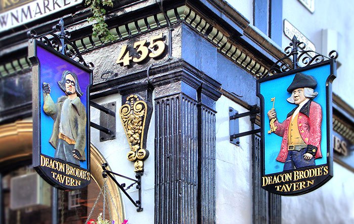 Deacon Brodies Tavern Sign