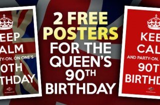 Free Queens 90th Birthday Posters