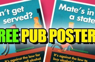 Serving Drunks - Free Pub Posters